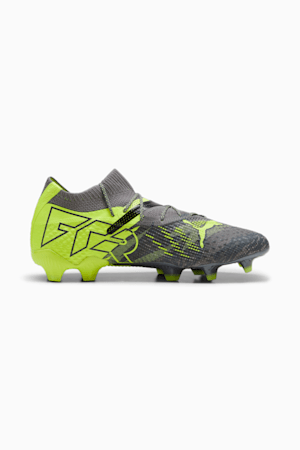 FUTURE 7 ULTIMATE RUSH FG/AG Football Boots, Strong Gray-Cool Dark Gray-Electric Lime, extralarge-GBR