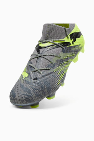 FUTURE 7 ULTIMATE RUSH FG/AG Football Boots, Strong Gray-Cool Dark Gray-Electric Lime, extralarge-GBR