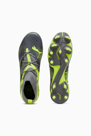 FUTURE 7 MATCH RUSH FG/AG Football Boots, Strong Gray-Cool Dark Gray-Electric Lime, extralarge-GBR