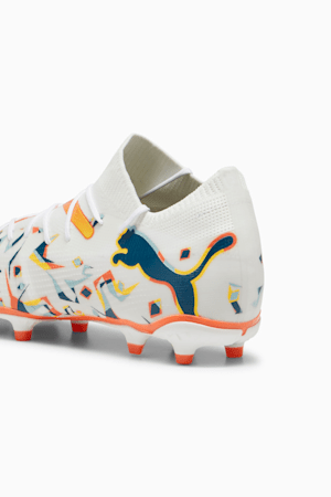 FUTURE 7 MATCH CREATIVITY FG/AG Football Boots, PUMA White-Ocean Tropic-Turquoise Surf-Hot Heat-Sun Stream, extralarge-GBR