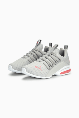 Axelion Mesh Sneakers Big Kids, Cool Light Gray-Loveable-PUMA White, extralarge