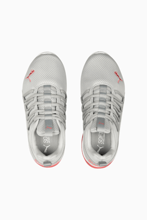 Axelion Mesh Sneakers Big Kids, Cool Light Gray-Loveable-PUMA White, extralarge