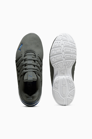 Axelion Mesh Sneakers Big Kids, Mineral Gray-Cobalt Glaze-PUMA White, extralarge