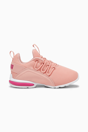 Axelion Mesh Little Kids' Shoes, Poppy Pink-PUMA White-Pinktastic, extralarge
