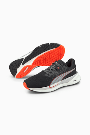 Eternity NITRO Women's Running Shoes, Puma Black-Puma White-Lava Blast, extralarge