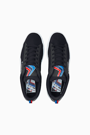 BMW M Motorsport Suede Men's Motorsport Shoes, Puma Black-Puma White, extralarge