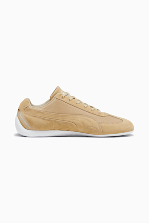 Porsche Legacy Speedcat Driving Shoes, Sand Dune-Bold Blue-PUMA White, extralarge