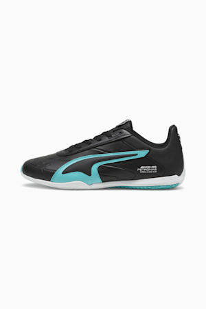 Mercedes-AMG Petronas Motorsport Tune Cat Driving Shoes, PUMA Black-Sheen Green, extralarge-GBR