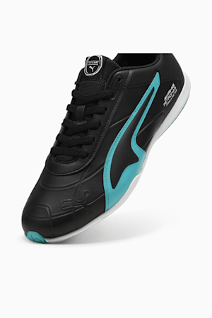 Mercedes-AMG Petronas Motorsport Tune Cat Driving Shoes, PUMA Black-Sheen Green, extralarge-GBR