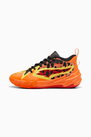 PUMA HOOPS x CHEETOS Scoot Zeros Youth Basketball Shoes, For All Time Red-Rickie Orange-Yellow Blaze-PUMA Black, extralarge-GBR