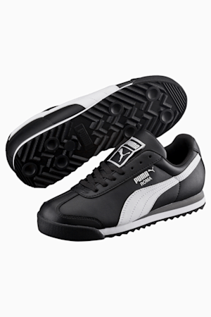 Roma Basic Sneakers Big Kids, black-white-puma silver, extralarge