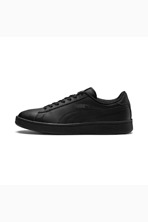 PUMA Smash v2 Leather Sneakers Big Kids, Puma Black-Puma Black, extralarge