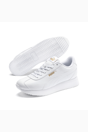 Turino Stacked Women's Sneakers, Puma White-Puma White, extralarge