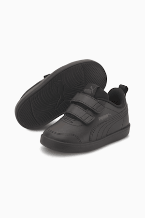 Courtflex V2 Babies' Trainers, Puma Black-Dark Shadow, extralarge-GBR