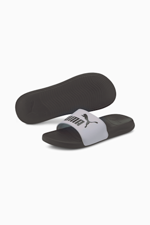 Puma grey flip hotsell flops