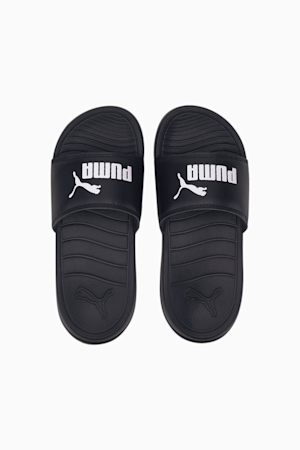 Popcat 20 Little Kids' Slides, Puma Black-Puma White, extralarge