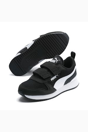 PUMA R78 Little Kids' Shoes, Puma Black-Puma White, extralarge