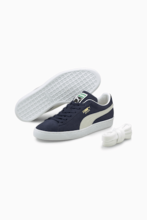 Suede Classic XXI Trainers, Peacoat-Puma White, extralarge-GBR