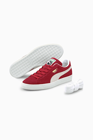 Suede Classic XXI Trainers, Cabernet-Puma White, extralarge-GBR