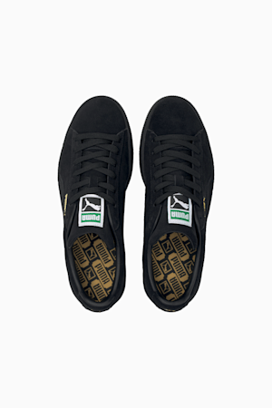 Black puma suede trainers top