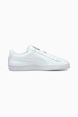 White puma basket trainers top
