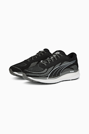 Magnify NITRO Knit Men's Running Shoes, Puma Black-CASTLEROCK-Puma White, extralarge-GBR