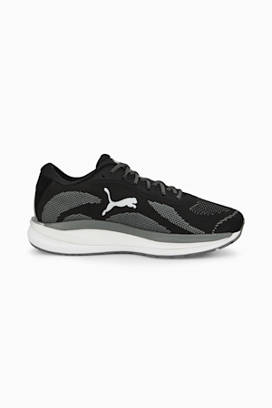 Magnify NITRO Knit Men's Running Shoes, Puma Black-CASTLEROCK-Puma White, extralarge-GBR