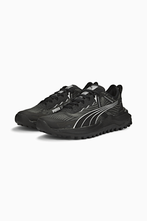 Voyage NITRO™ 2 Women's Trail Running Shoes, Puma Black-Metallic Silver, extralarge-GBR