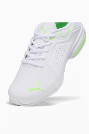 Viz Runner Repeat Wide Men's Running Shoes, PUMA White-Speed Green, extralarge