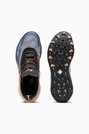Voyage NITRO™ 3 Men's Trail Running Shoes, Inky Blue-PUMA Black-Neon Sun, extralarge-GBR