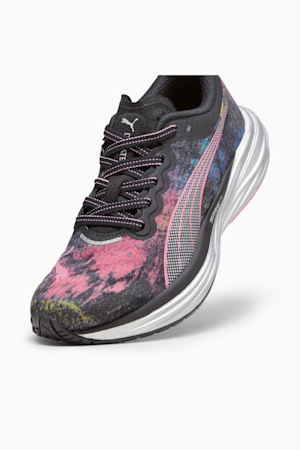 Deviate NITRO™ 2 'Marathon Series' Women's Running Shoes, PUMA Black-Strawberry Burst-Yellow Blaze, extralarge