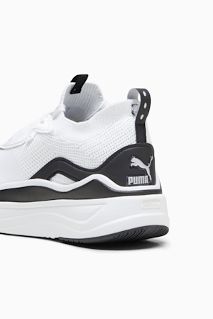 Souliers de course à pied Softride Stakd Femme, PUMA White-PUMA Black-PUMA Silver, extralarge