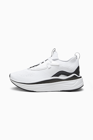 Souliers de course à pied Softride Stakd Femme, PUMA White-PUMA Black-PUMA Silver, extralarge