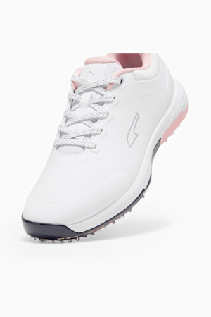 Alphacat NITRO™ Women's Golf Shoes, PUMA White-Deep Navy-Peach Smoothie, extralarge-GBR