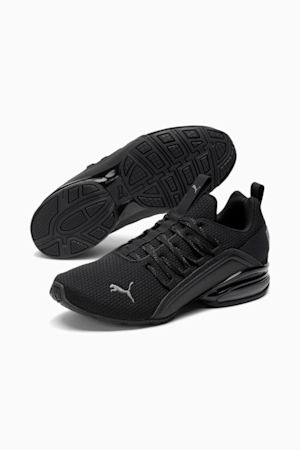 Axelion Refresh Wide Men's Running Shoes, PUMA Black-Cool Dark Gray, extralarge