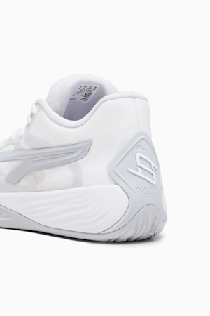 STEWIE x TEAM Stewie 2 Women's Basketball Shoes, PUMA White-Platinum Gray, extralarge