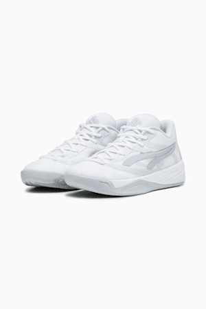 STEWIE x TEAM Stewie 2 Women's Basketball Shoes, PUMA White-Platinum Gray, extralarge