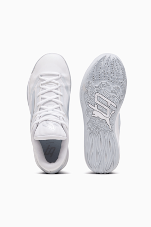 Gray and white basketball shoes new arrivals
