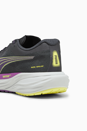 Deviate NITRO 2 WTRepel Women's Running Shoes, PUMA Black-Purple Pop-Yellow Burst, extralarge-GBR