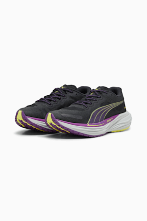 Deviate NITRO 2 WTRepel Women's Running Shoes, PUMA Black-Purple Pop-Yellow Burst, extralarge-GBR