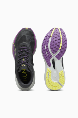 Deviate NITRO 2 WTRepel Women's Running Shoes, PUMA Black-Purple Pop-Yellow Burst, extralarge-GBR