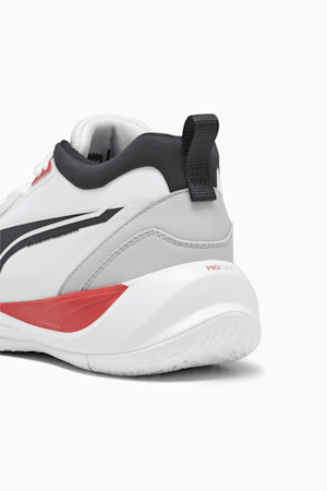 Playmaker Pro Plus Basketball Shoes, PUMA White-For All Time Red, extralarge-GBR