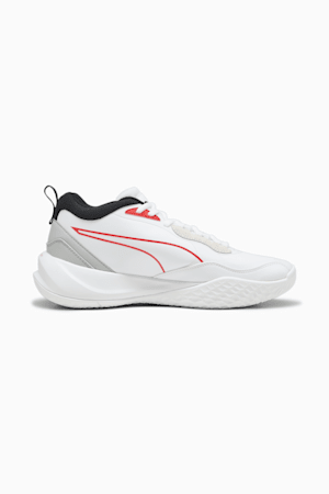 Playmaker Pro Plus Basketball Shoes, PUMA White-For All Time Red, extralarge-GBR