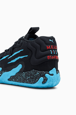 PUMA x LAMELO BALL MB.03 Blue Hive Men's Basketball Shoes, PUMA Black-Bright Aqua, extralarge