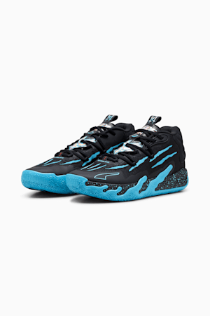 MB.03 Blue Hive Basketball Shoes, PUMA Black-Bright Aqua, extralarge-GBR