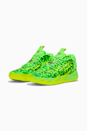 PUMA x LAMELO BALL MB.03 LaFrancé Men's Basketball Shoes, Fluro Green Pes-PUMA Green-Fluro Yellow Pes, extralarge
