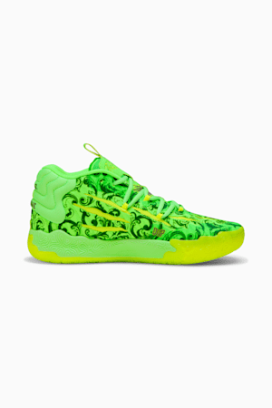 PUMA x LAMELO BALL MB.03 LaFrancé Men's Basketball Shoes, Fluro Green Pes-PUMA Green-Fluro Yellow Pes, extralarge