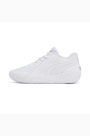 MB.02 Lo Basketball Shoes, PUMA White-PUMA Silver, extralarge-GBR