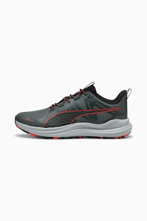 Reflect Lite Trailrunning Shoes, Mineral Gray-PUMA Black-Active Red, extralarge-GBR