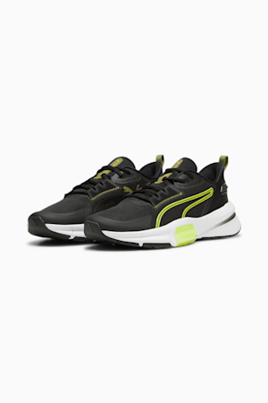 PWRFrame TR 3 Men's Training Shoes, PUMA Black-Olive Green-Lime Pow, extralarge-GBR